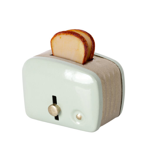 maileg Miniature toaster & bread mint