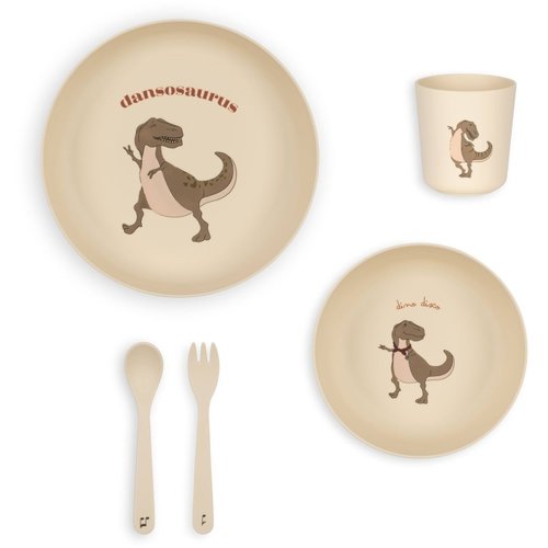 konges slojd PLA DINNER SETS  DANSOSAURUS