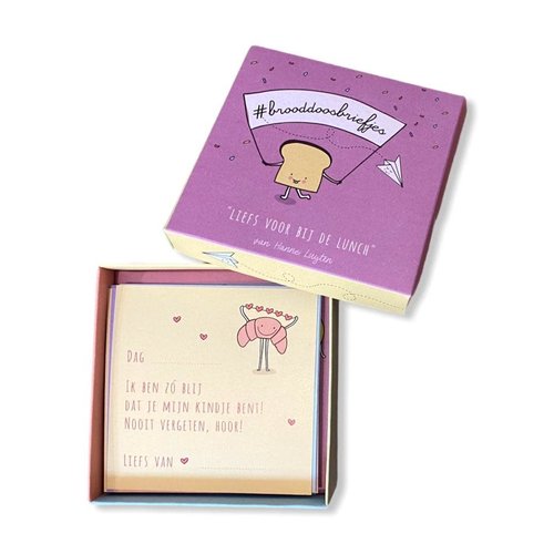 Hanne Luyten #brooddoosbriefjes van Hanne Luyten - reeks 1 Hanne Luyten #brooddoosbriefjes van Hanne Luyten - reeks 1