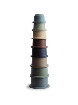 mushie Mushie stacking cups forest