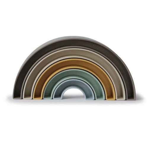 mushie Rainbow Stacker Toy Hillside mushie Rainbow Stacker Toy Hillside