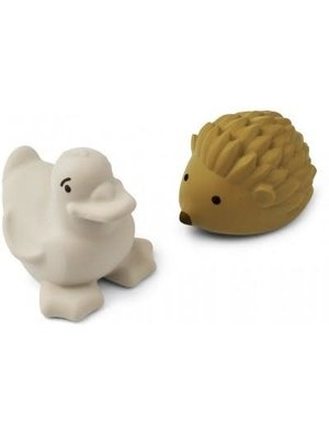 liewood Henrik bath toys 2-pack golden caramel/sandy mix