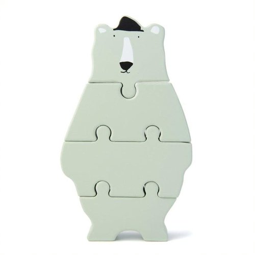 Trixie baby Houten dierenvormpuzzel - Mr. Polar Bear Trixie baby Houten dierenvormpuzzel - Mr. Polar Bear