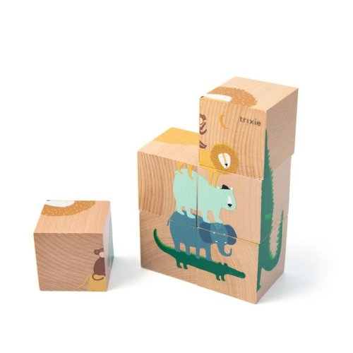 Trixie baby Houten puzzelblokken Trixie baby Houten puzzelblokken