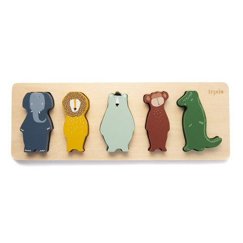 Trixie baby Houten vormenpuzzel Trixie baby Houten vormenpuzzel