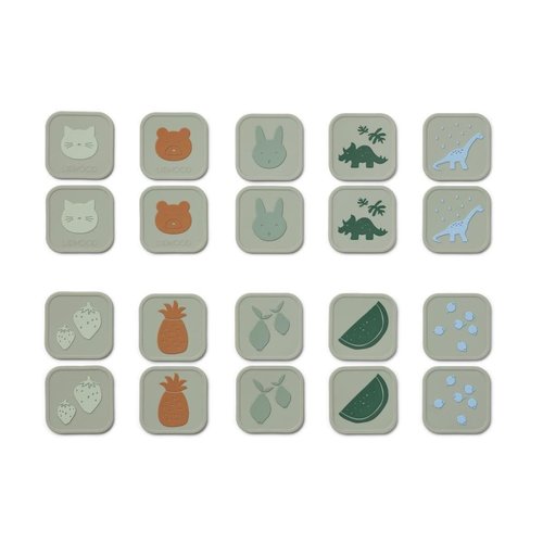 liewood Easton memory game - Dove blue multi mix liewood Easton memory game - Dove blue multi mix