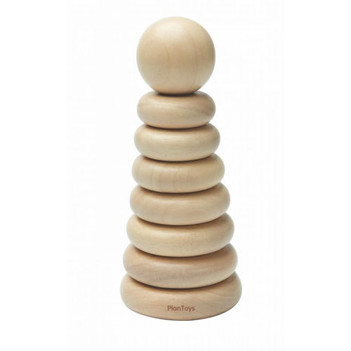 plan toys Stapelringen - Naturel plan toys Stapelringen - Naturel