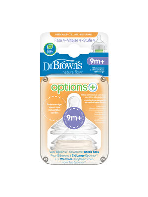 dr. brown's Speen Breed Fase 4 Options+ Ant-Colic (2 stuks)