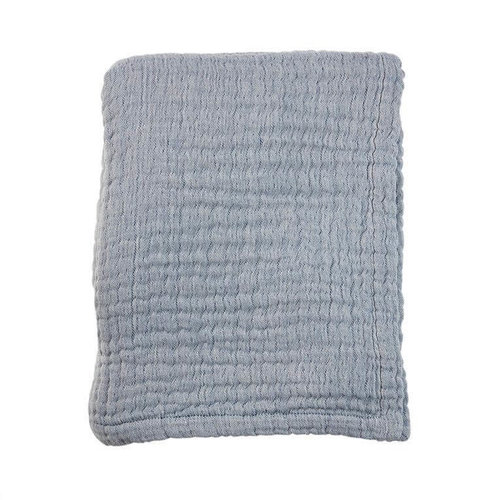 Mies&Co Soft mousseline blanket baby crib summer blue Mies&Co Soft mousseline blanket baby crib summer blue