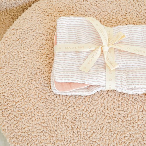 Coco&Pine Jules café au lait muslin wash gloves Coco&Pine Jules café au lait muslin wash gloves