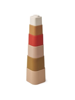 liewood Zuzu stacking cups - apple red multi mix
