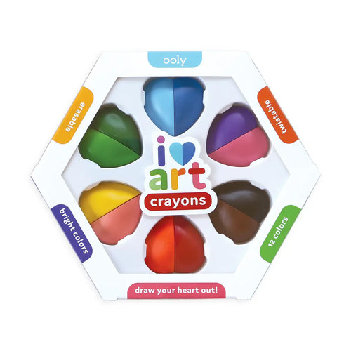 Ooly i heart art erasable crayons - set of 6 Ooly i heart art erasable crayons - set of 6