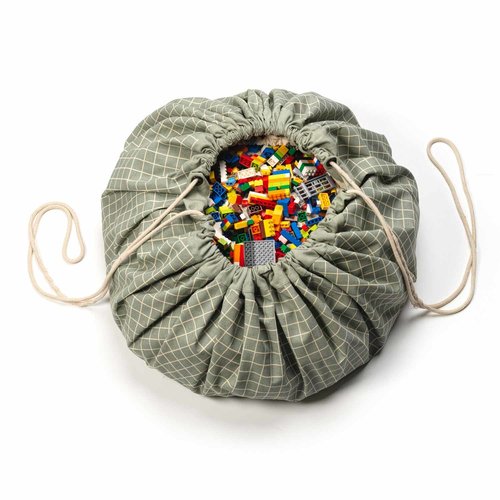 Play&Go Organic Grid Green Storage Bag Play&Go Organic Grid Green Storage Bag