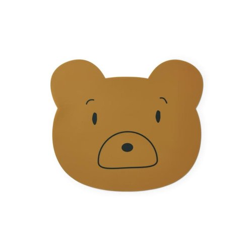 liewood Aura placemat mr bear golden caramel liewood Aura placemat mr bear golden caramel
