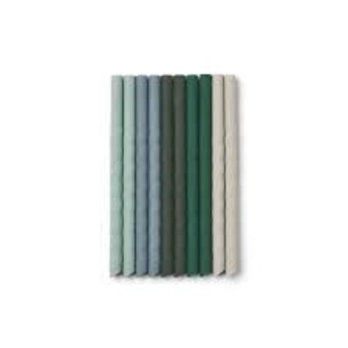 liewood Timoti straw - 10 pack - Green multi mix