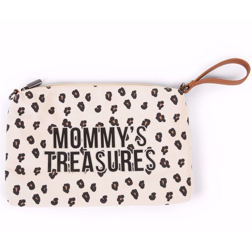CHILDHOME Mommy clutch canvas leopard