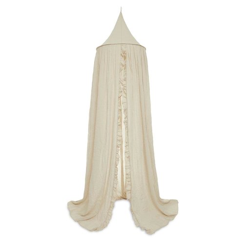 Jollein Klamboe Vintage Ruffle 245cm - Nougat Jollein Klamboe Vintage Ruffle 245cm - Nougat