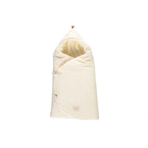 nobodinoz Cozy natural winter baby nest ba g 0-3 months honey sweet dots natural