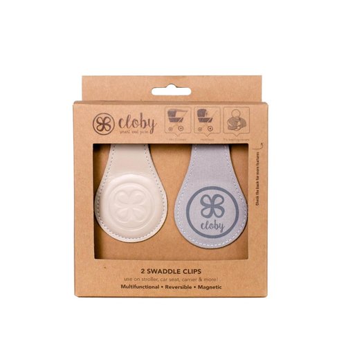 cloby Cloby clips leather beige
