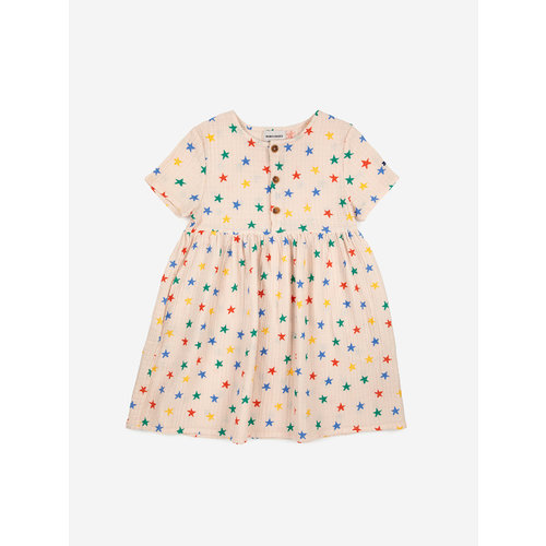 bobo choses Multicolor stars all over woven dress bobo choses Multicolor stars all over woven dress