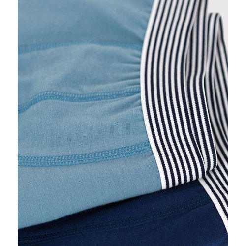 petit bateau Effen boxers jongens blauw