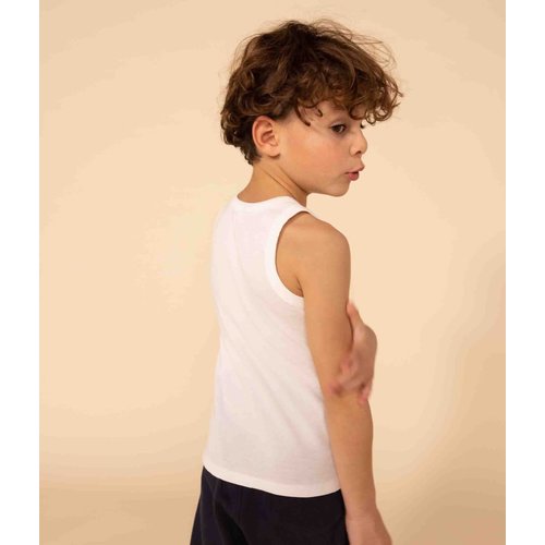 petit bateau Witte onderhemdjes jongen 2-pack