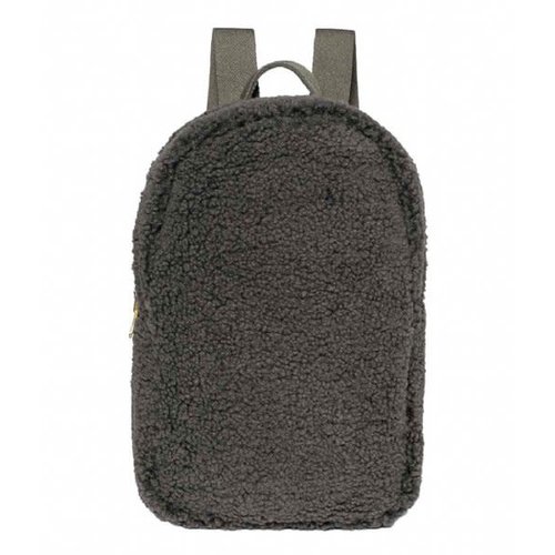 studio noos Mini Chunky Backpack teddy dark grey studio noos Mini Chunky Backpack teddy dark grey