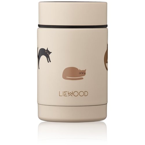 liewood Nadja Food Jar 250 ml - Miauw/Apple blossom mix liewood Nadja Food Jar 250 ml - Miauw/Apple blossom mix