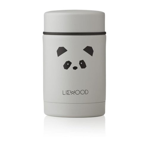 liewood Nadja food jar panda light grey liewood Nadja food jar panda light grey