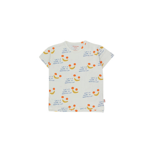 tinycottons SMILE TEE off-white tinycottons SMILE TEE off-white