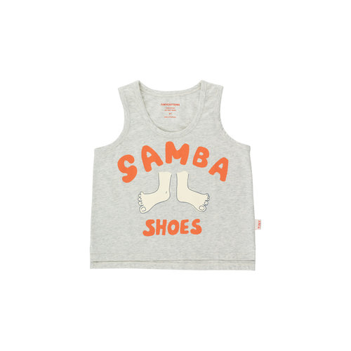 tinycottons SAMBA SHOES TANK TOP light grey heather tinycottons SAMBA SHOES TANK TOP light grey heather