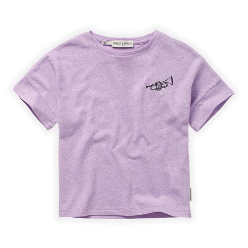 sproet & sprout Linen T-shirt musica lilac breeze baby sproet & sprout Linen T-shirt musica lilac breeze baby