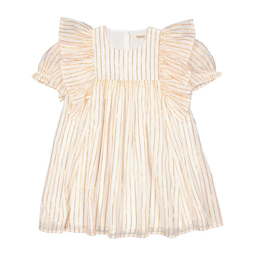 MarMar Copenhagen Dailyn party dress kids gold stripes MarMar Copenhagen Dailyn party dress kids gold stripes