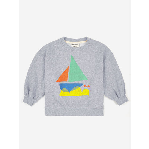 bobo choses Multicolor Sail Boat sweatshirt kids