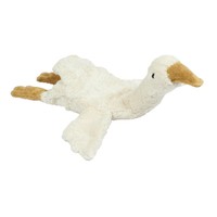 Cuddly animal Goose small white