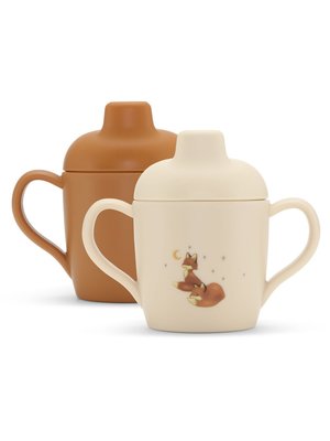 konges slojd 2 PACK SIPPY CUP foxie