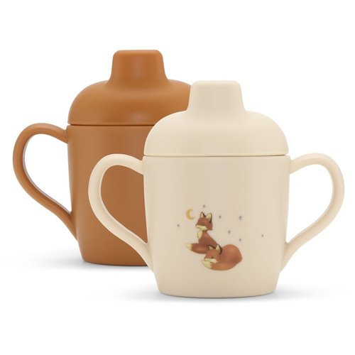 konges slojd 2 PACK SIPPY CUP foxie