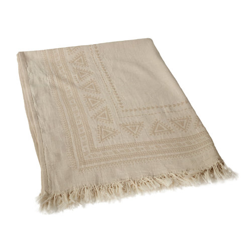 quax NATURAL - BLANKET/TOWEL R/V BEIGE - 90X110 CM