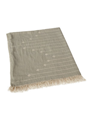 Quax Natural - Blanket/towel R/v Grey - 90x110 Cm