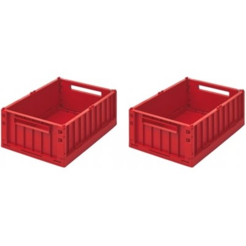 liewood Weston small storage box 2 pack - apple red