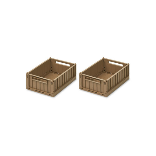 liewood Weston medium storage box 2 pack  -  oat