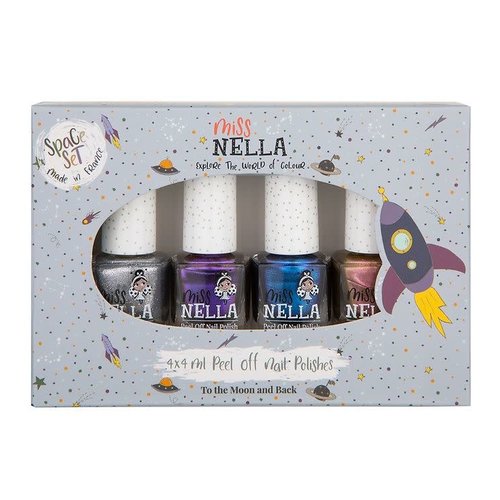 miss nella Bundle Of 4 Nail Polishes space set