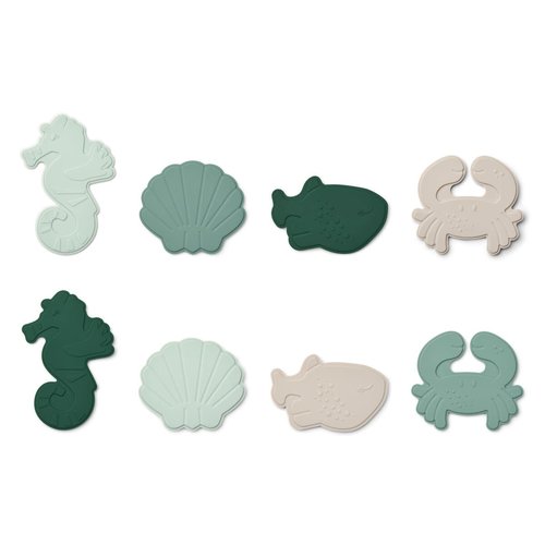 liewood Paola mini bath math 8-pack Sea creature / Peppermint mix