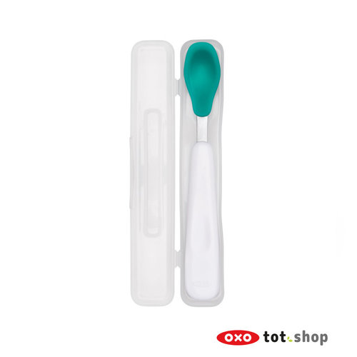 oxo Voedingslepel reisset teal