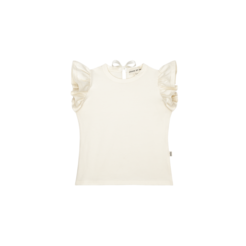 House of jamie Ruffled Tee Cream House of jamie Ruffled Tee Cream
