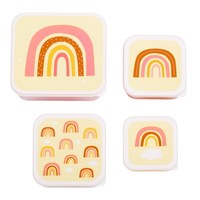 Lunch & snack box set: rainbow