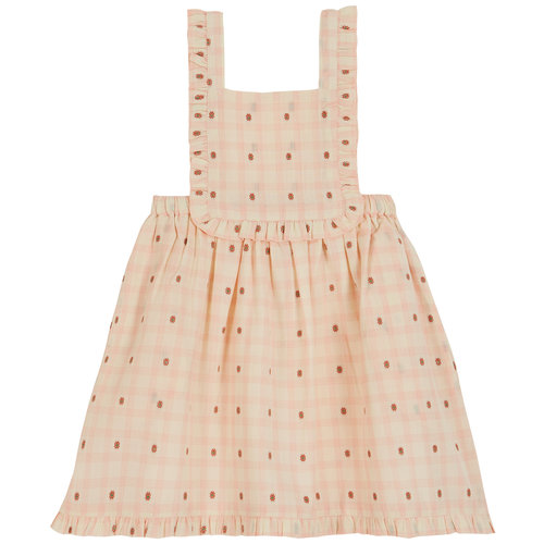 Emile et Ida Dress Carreaux Fleurs Rose Emile et Ida Dress Carreaux Fleurs Rose