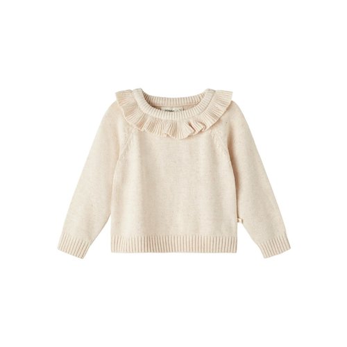 Lil' Atelier NMFDORIT LS LOOSE KNIT LIL kids turtledove Lil' Atelier NMFDORIT LS LOOSE KNIT LIL kids turtledove