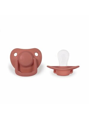 Filibabba 0-6m coral pacifiers 2 pack