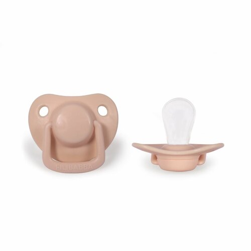 filibabba 0-6m peach pacifiers 2 pack